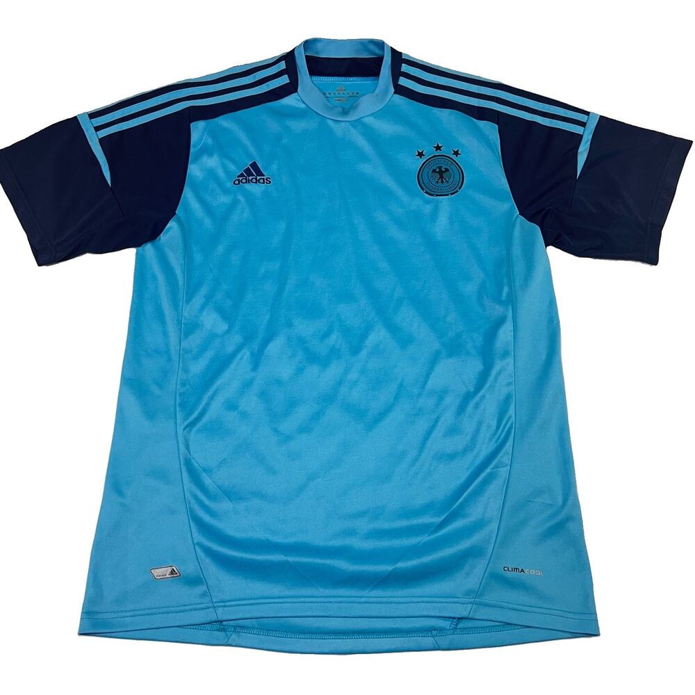 Adidas Germany DFB Goalkeeper Jersey Adult XL? SEE MEASUREMENTS Blue Soccer #21